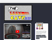 Tablet Screenshot of geekcavepodcast.com